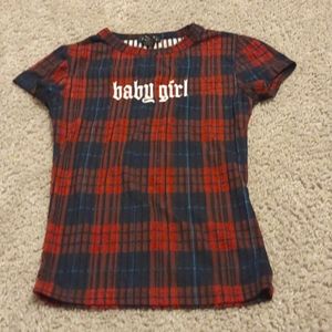 Short sleeve baby girl shirt